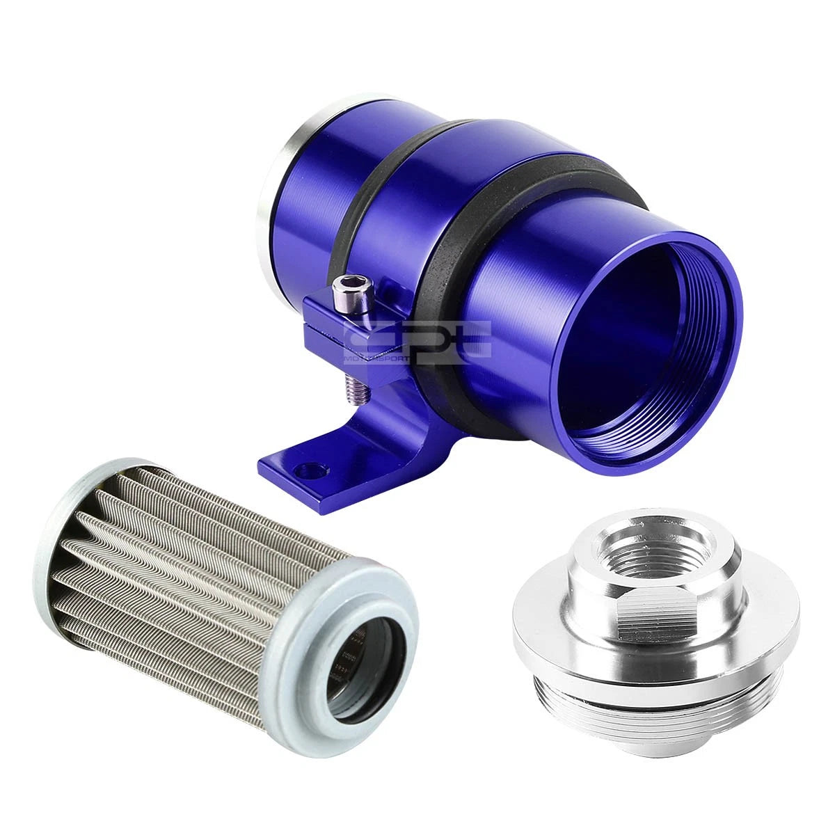 30 Micron Inline Fuel/Oil Filter + Bracket for AN6/AN8/AN10