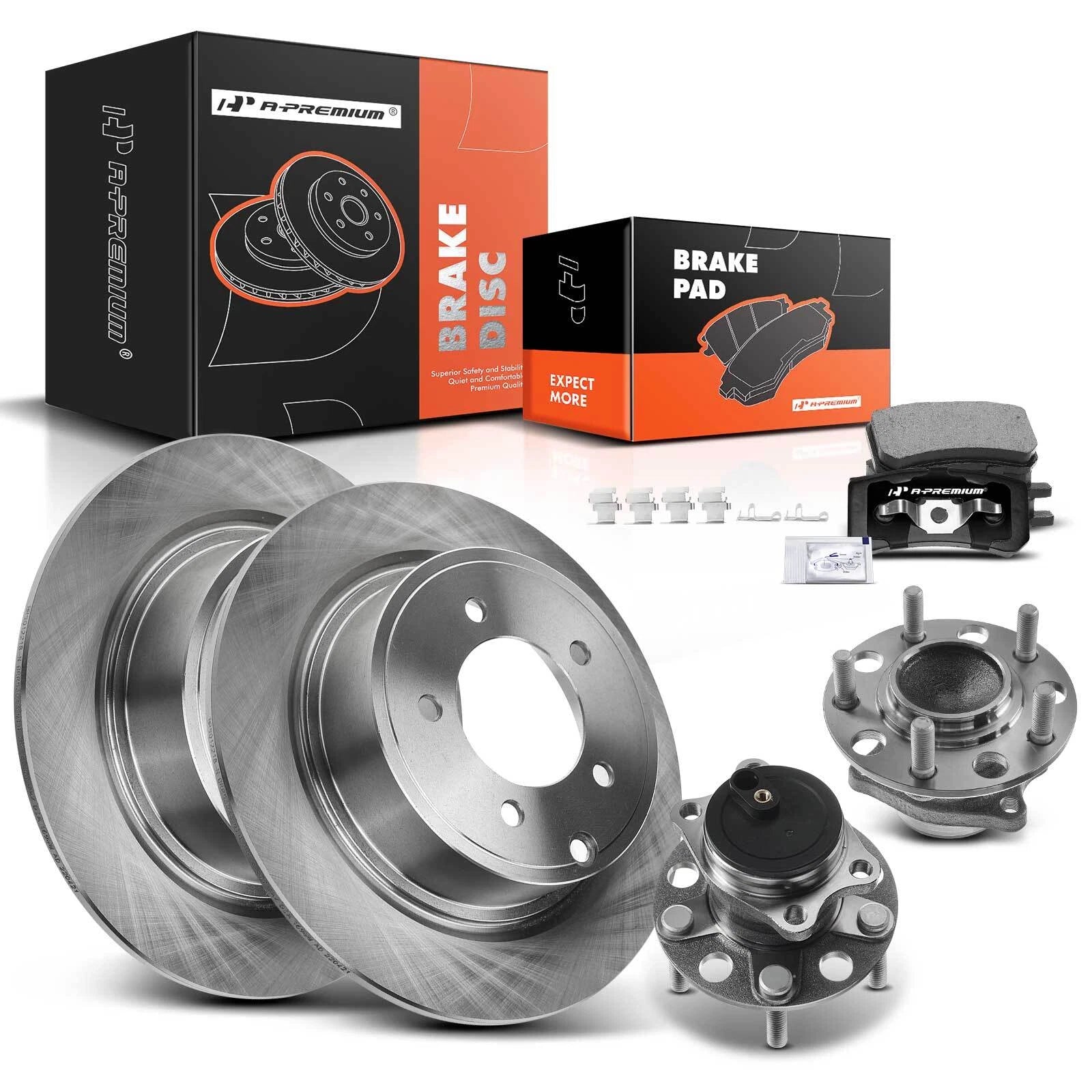 Rear Disc Rotor & Brake Pad Set for Dodge Caliber Jeep (2007–2012)