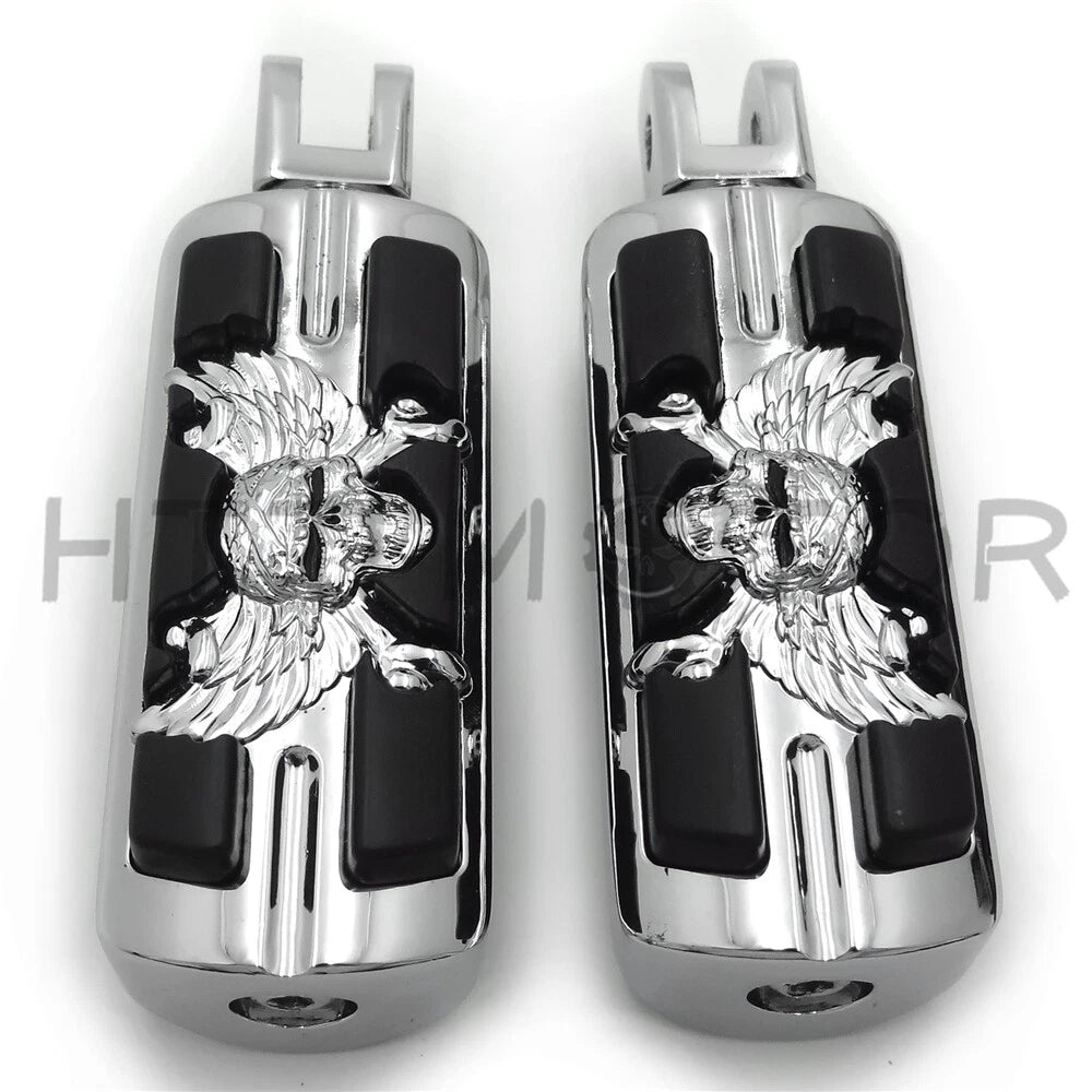 Pirate Skull Footpegs for Harley FXBB FXBR FXBRS FXLR (2018–2023)