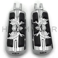 Pirate Skull Footpegs for Harley FXBB FXBR FXBRS FXLR (2018–2023)