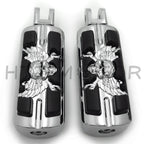 Pirate Skull Footpegs for Harley FXBB FXBR FXBRS FXLR (2018–2023)