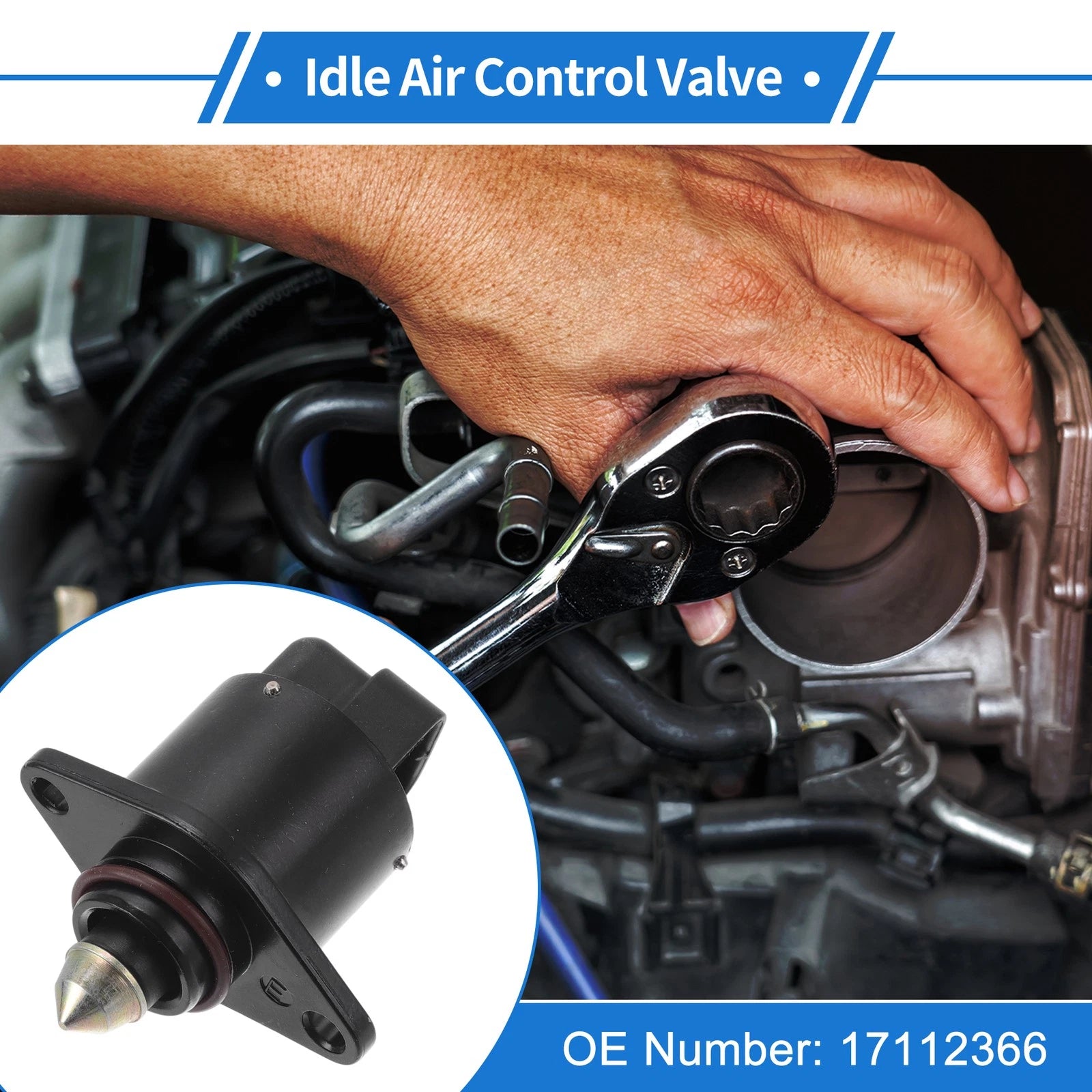Idle Air Control Valve for GMC G3500 (1992–1996) No. 17112366 IACV