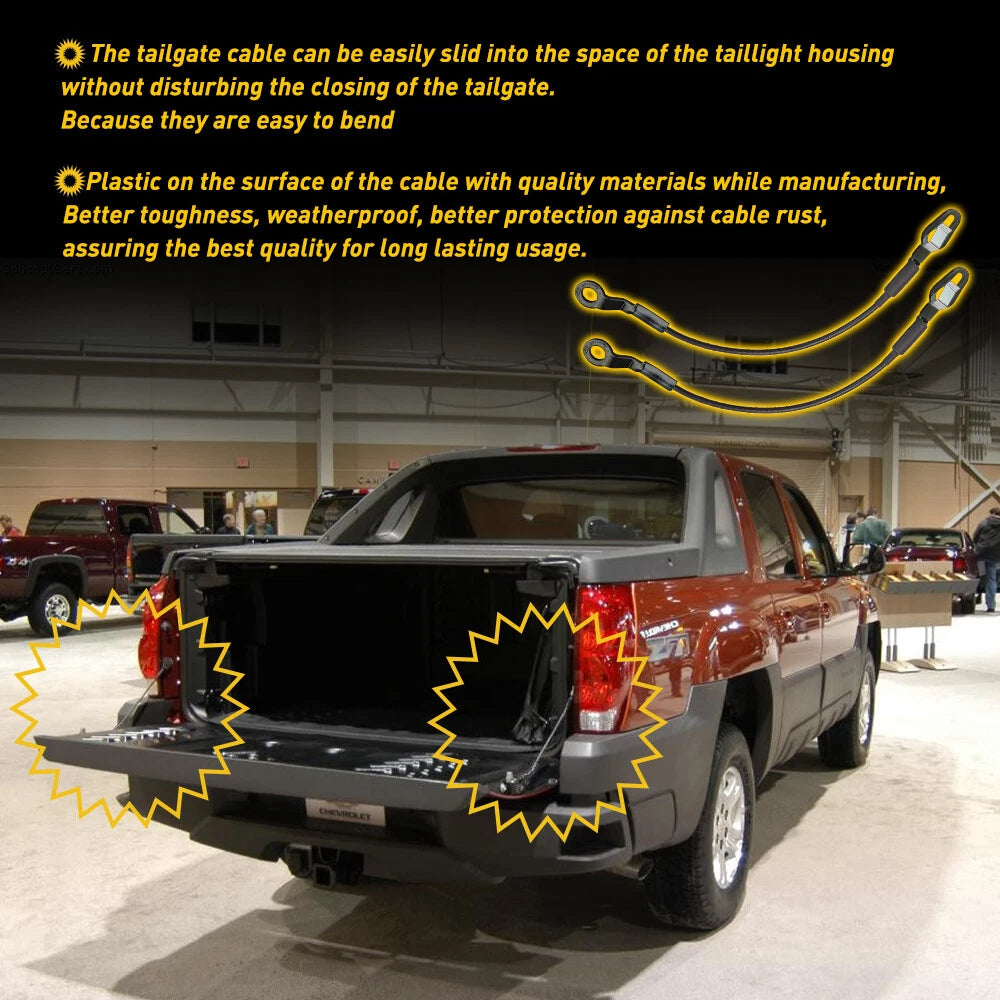 Tailgate Cable Set for Silverado 1500, Sierra 2500 HD (1999–2006)