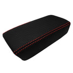 Console Armrest Cover for Honda Accord (2003–2007) Carbon Fiber Red Stitch