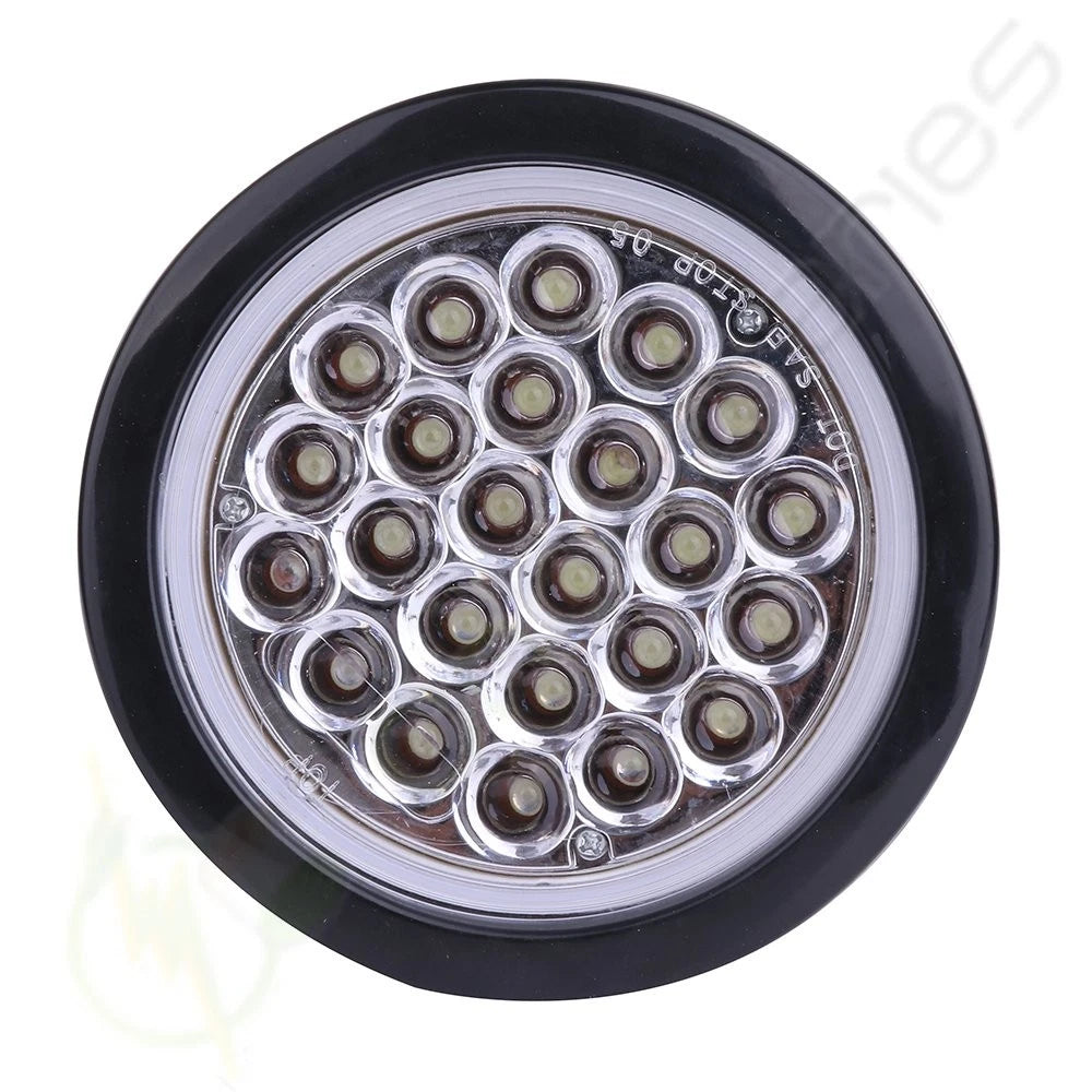 20pcs 24V 4" LED Side Marker Tail Lights for Trailer (Round)