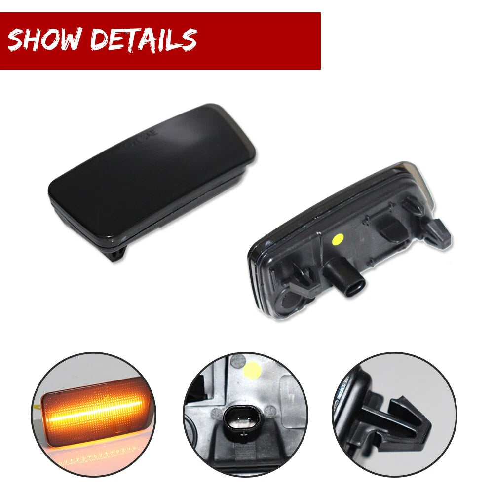 Smoked LED Bumper Side Marker Lights for Ford Bronco Sport (2021–2024)