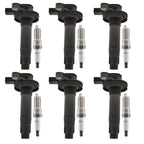 6X Ignition Coils + 6X Iridium Spark Plugs for Mazda CX-9 (2007–2015)
