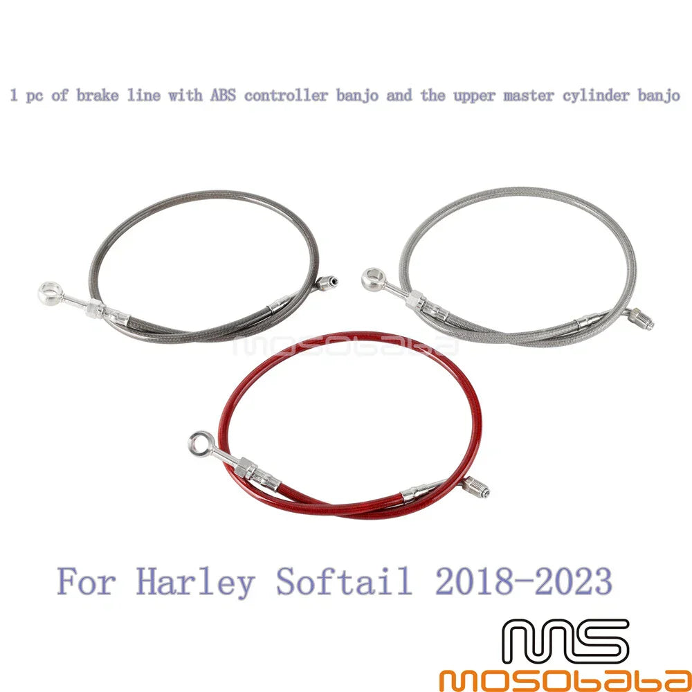 25.5" Brake Line w/ABS Controller for Harley Softail Street Bob (2018-2020)