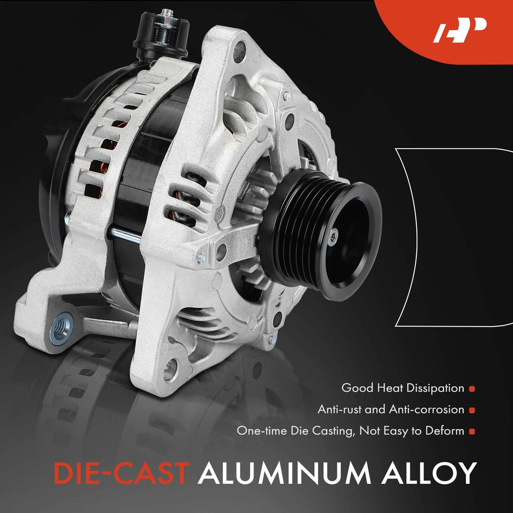 Alternator for Ford Mustang (2011–2014) V8 5.0L 150A 12V 6-Groove