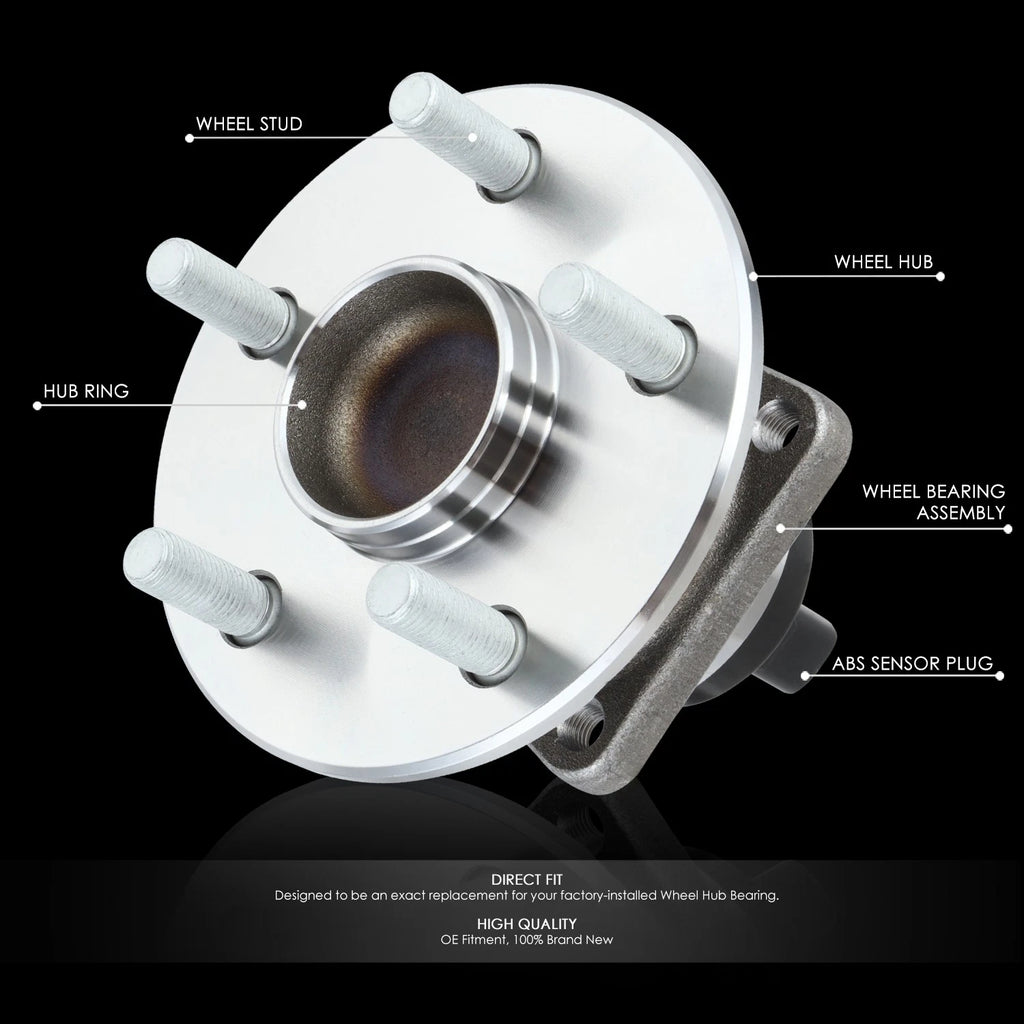 Set of 2 Wheel Bearing Hubs for Pontiac Vibe/Scion tC/Corolla (2000–2010)