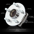 Set of 2 Wheel Bearing Hubs for Pontiac Vibe/Scion tC/Corolla (2000–2010)