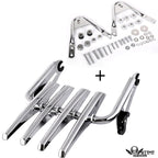Detachable Skull Stealth Luggage Rack for Harley Touring FLHR FLTR (1997–2008)