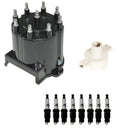 Distributor Rotor Cap & Spark Plugs Kit for Chevrolet Camaro Caprice Firebird (V8)