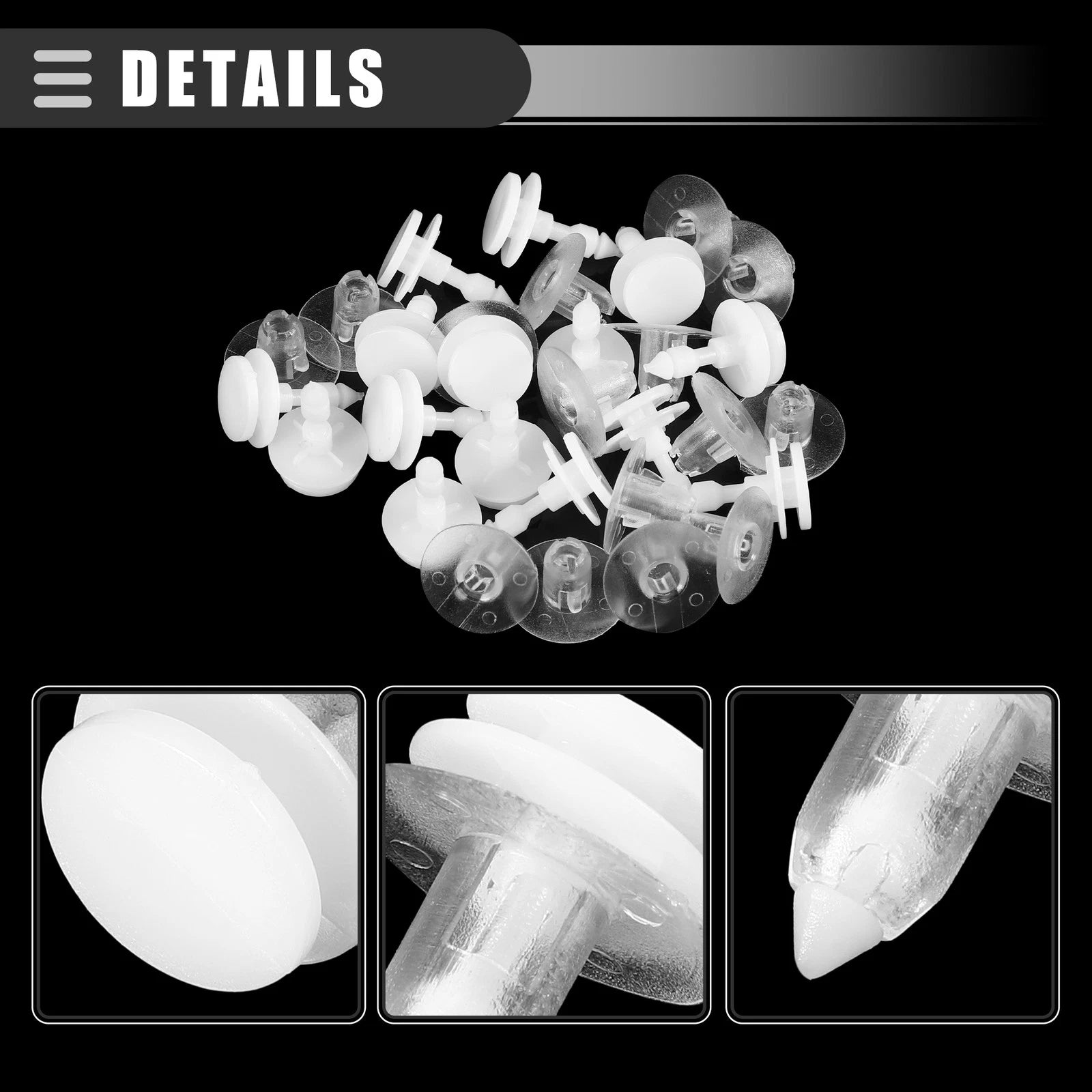 15 Pcs Door Trim Panel Push Clips for Dodge (No. 6505292AA)