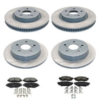 Set of 4 DuraGo Rotors & Bosch QuietCast Pads for ES300h UX250h (2015–2021)