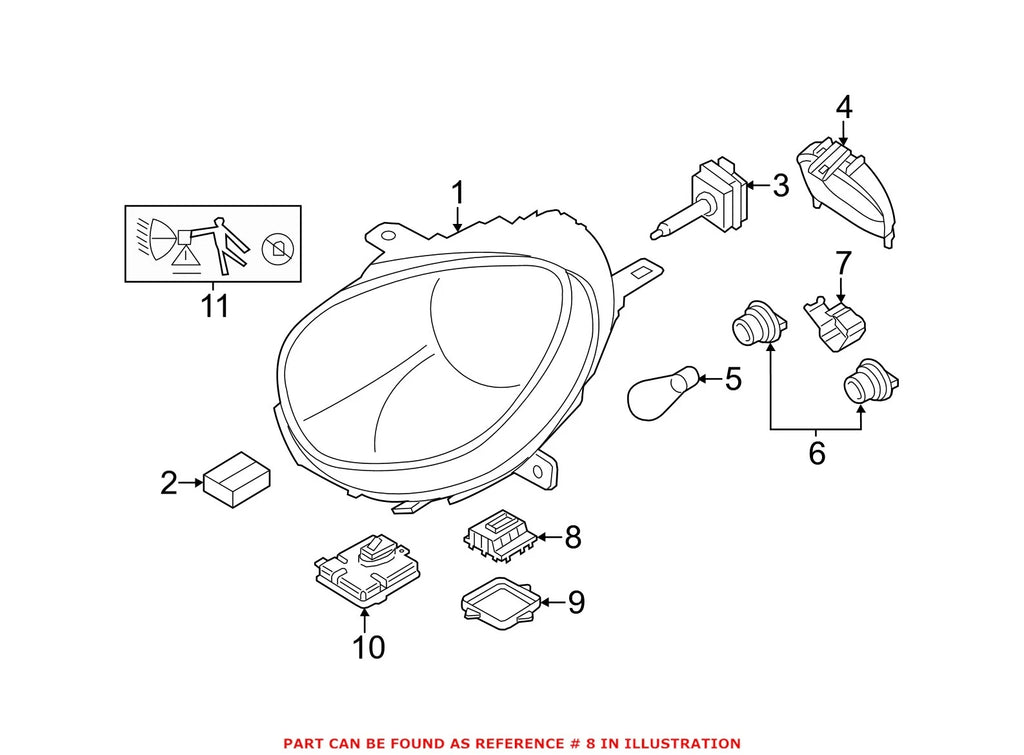 High Intensity Discharge Headlight Control Module for BMW (631)