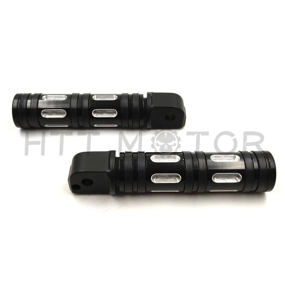 Black Edge Cut Footpegs for Harley Softail Slim FLSL, Breakout FXBR (2018–2023)