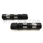 Black Edge Cut Footpegs for Harley Softail Slim FLSL, Breakout FXBR (2018–2023)