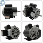 5HP Electric Motor 3450 RPM 1 Phase 208V-230V 5/8" Shaft 56 Frame CW/CCW