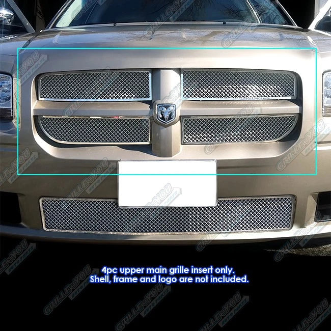 Stainless Steel Mesh Grille Insert for Dodge Magnum (2008)