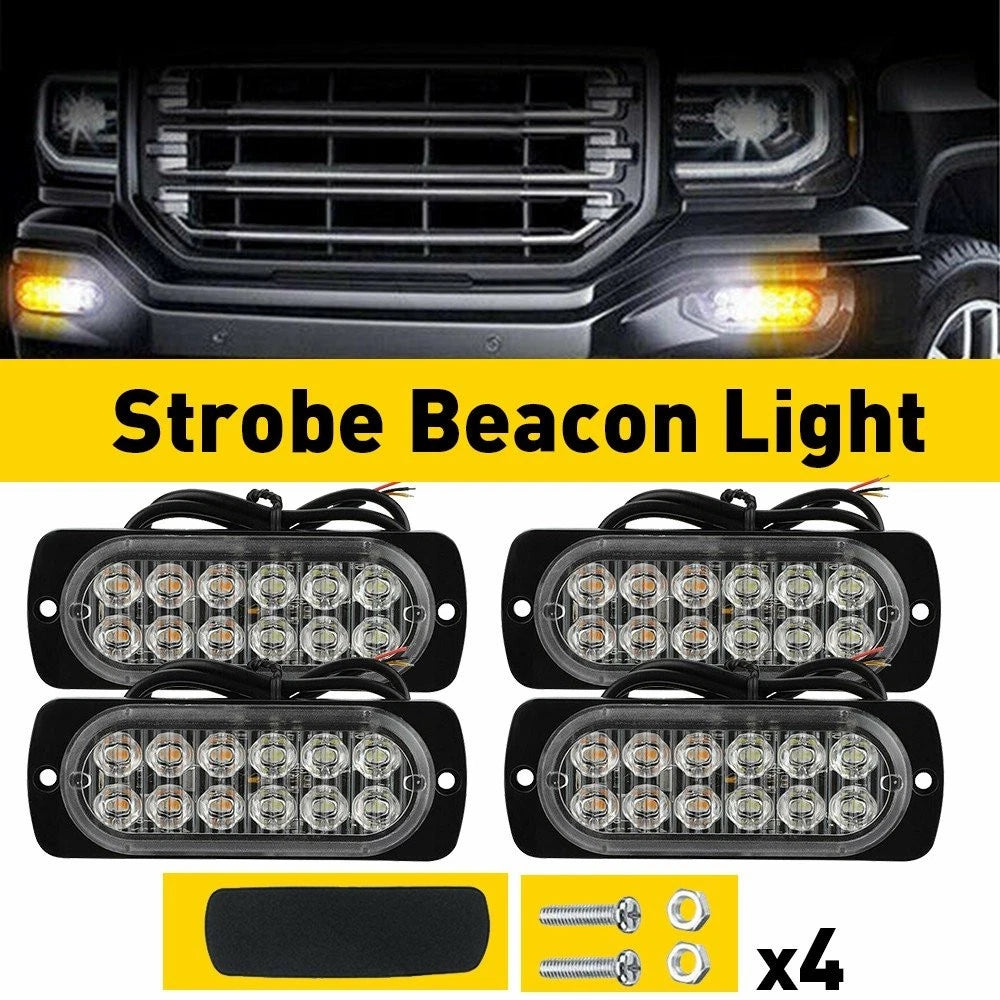 Amber/White Strobe Flash Dash Light for Truck (EXV)