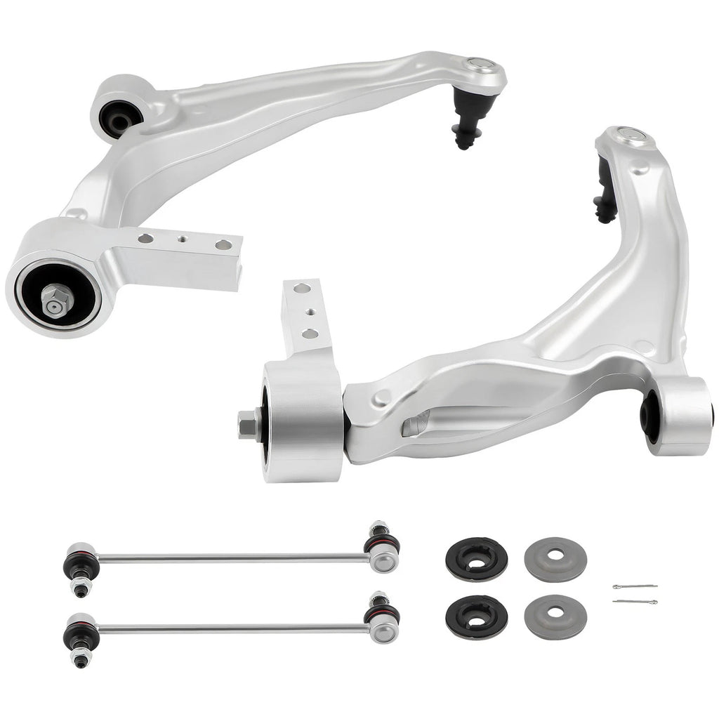 Set of 4 Front Suspension Lower Control Arms Sway Bar Kit for Acura MDX (2007–2013)