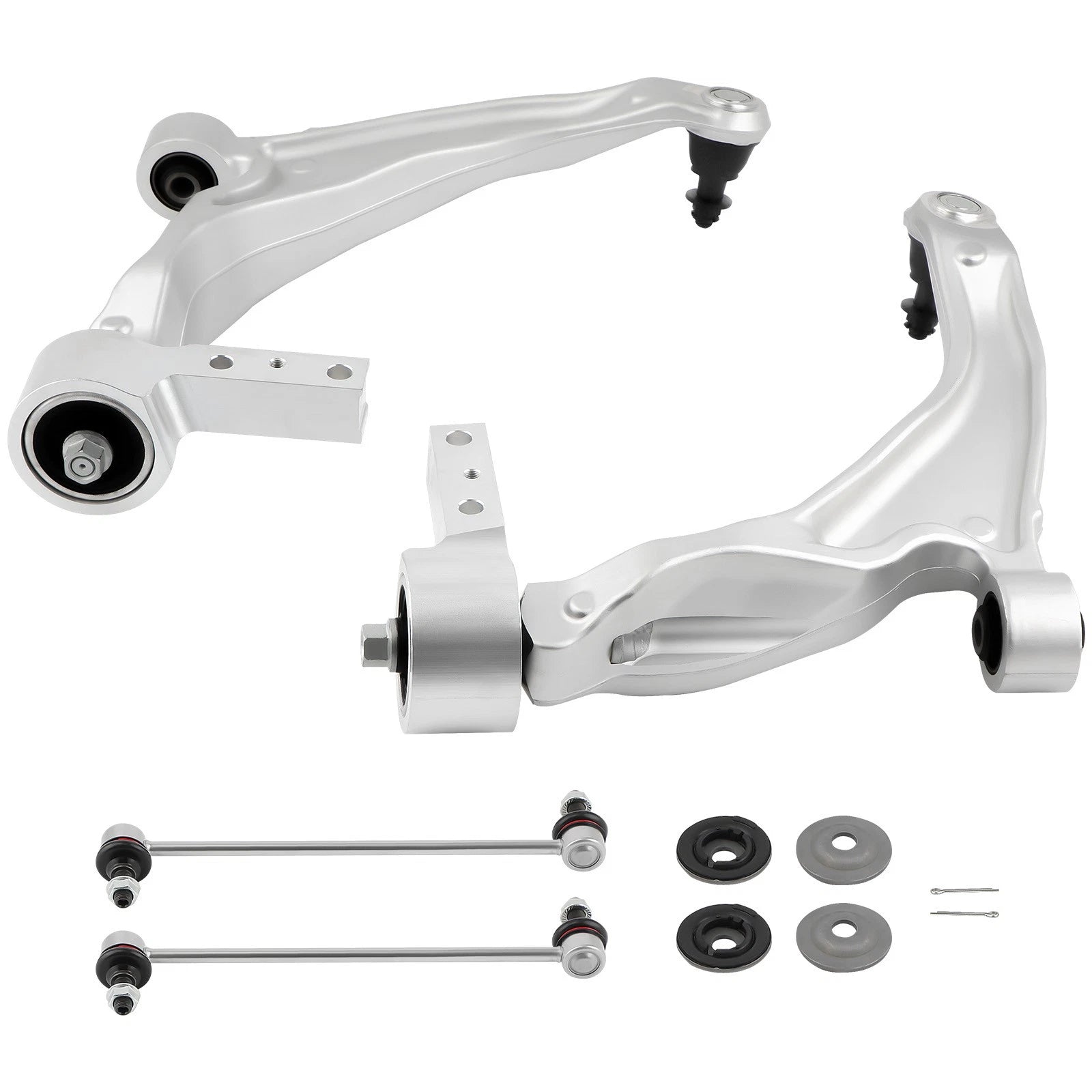 Set of 4 Front Suspension Lower Control Arms Sway Bar Kit for Acura MDX (2007–2013)