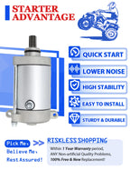 Starter with Relay for Yamaha Rhino 450 YXR450 (2007–2009)