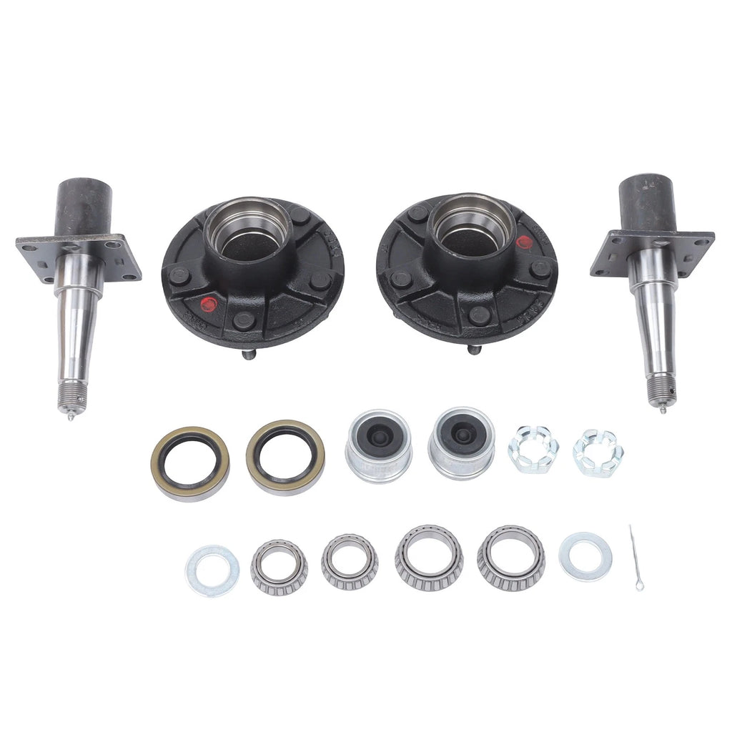 Idler Hub Kit with Flange for 3500 lbs Axle (5 on 4.5" / 5 on 5")