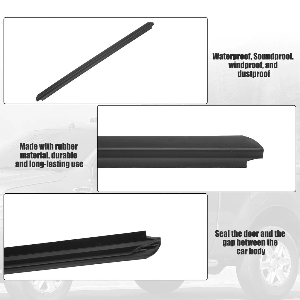 Set of 2 Door Window Belt Weatherstrip for Ford F-250 (1999–2016)