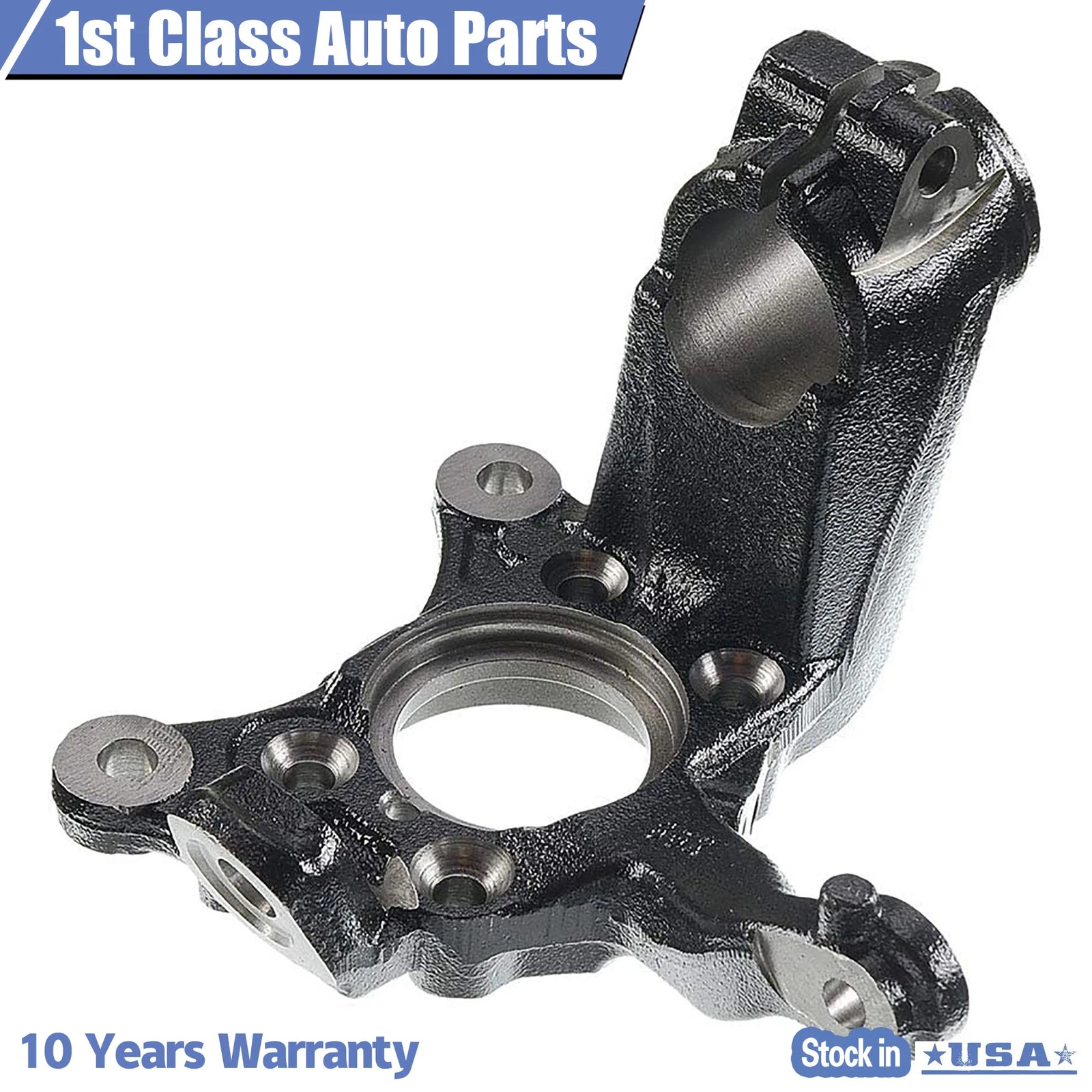 Set of 2 Front Left & Right Steering Knuckles for Audi VW A3 Q3 Tiguan GTI Golf (2006–2018)