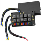 10 x 5Pin 40A Relays & 15 x Fuses Pre-Wired Fuse Relay Box for 12V Car Truck