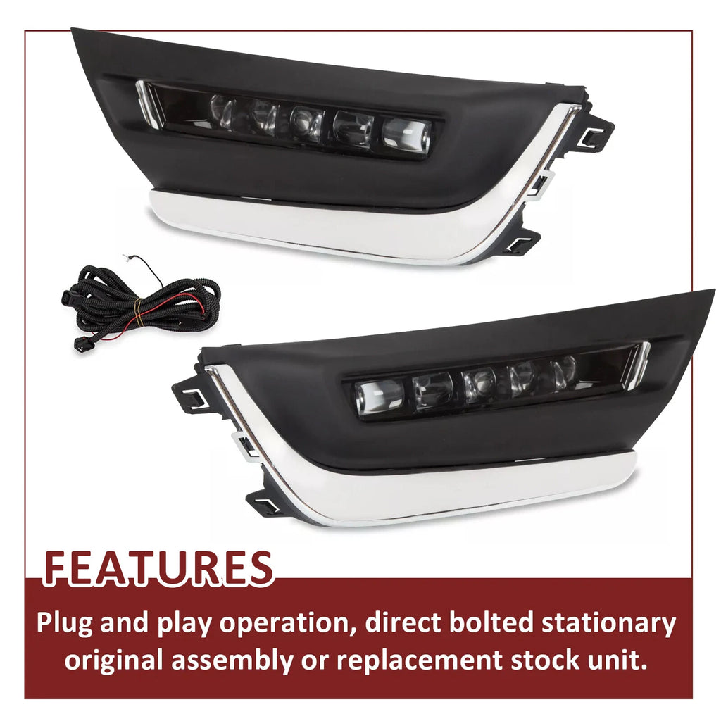 LED DRL Fog Lights for Honda CR-V (2017–2019)