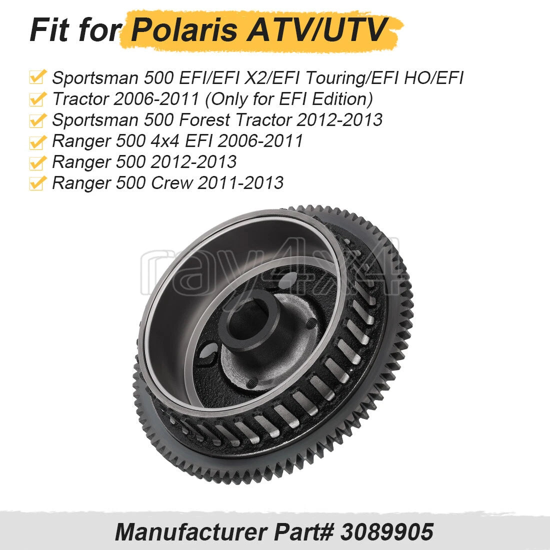 Flywheel for Polaris Ranger 500 EFI Crew (2006–2013) #3089905