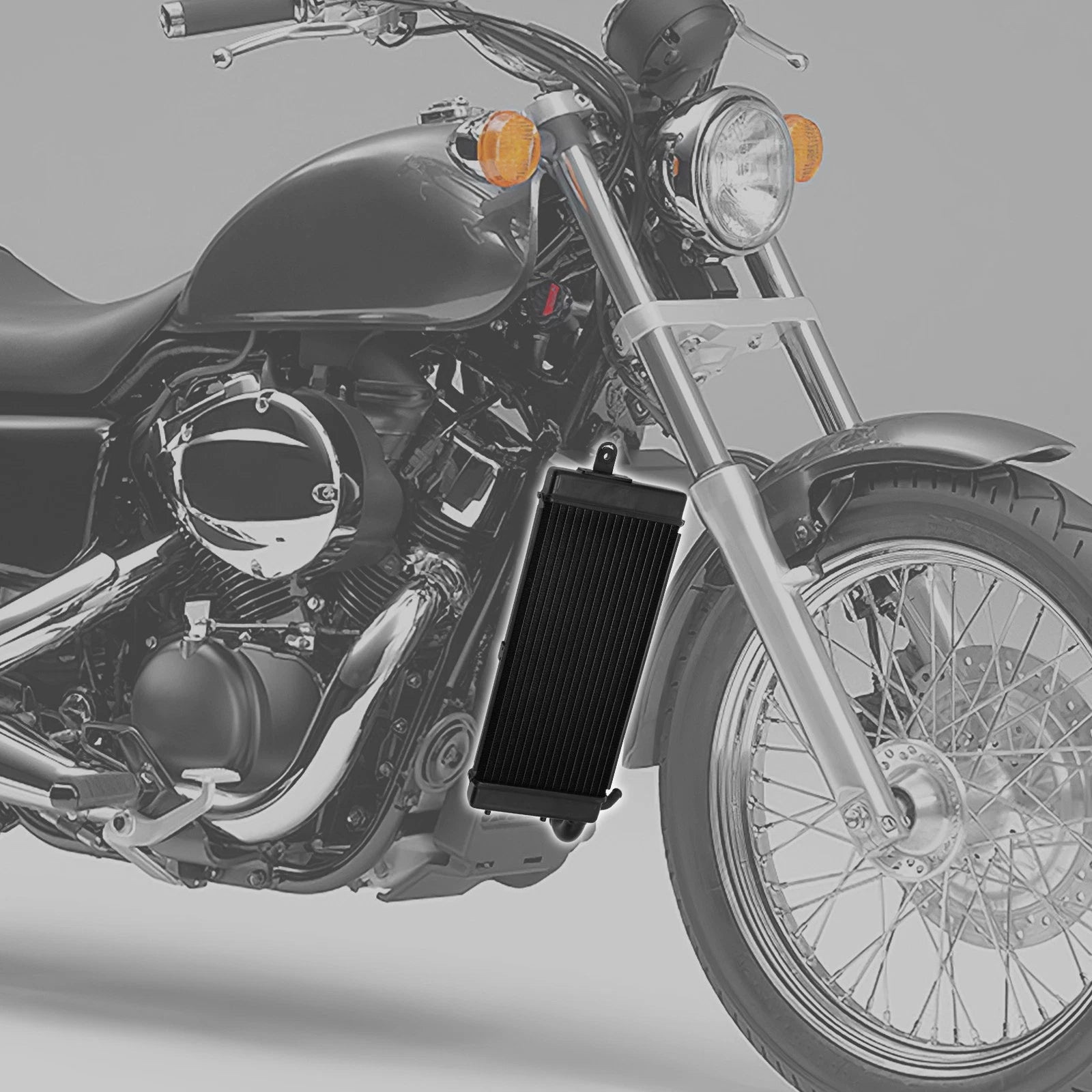 Radiator Cooler for Honda Shadow VT400 VT750 (2010–2014) Aluminum