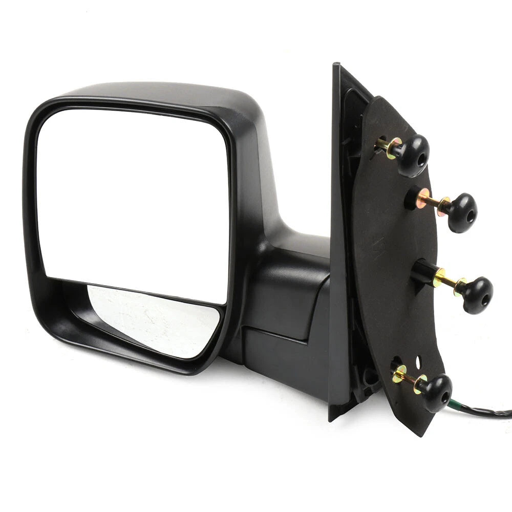 Set of 2 Black Power Manual Mirrors for Ford Econoline (2003–2014)