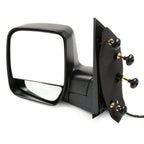 Set of 2 Black Power Manual Mirrors for Ford Econoline (2003–2014)