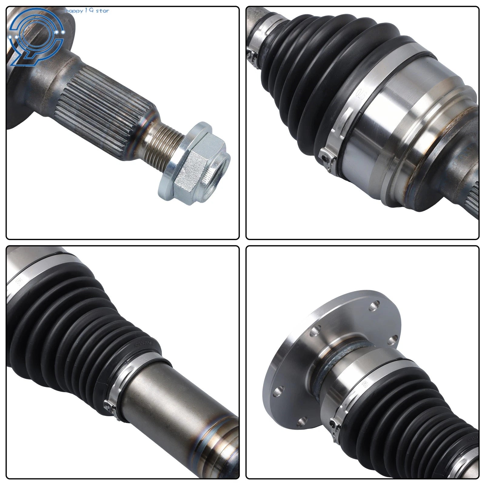 2X Front Extended Travel CV Axle Assembly for Cadillac Escalade (2007–2020)