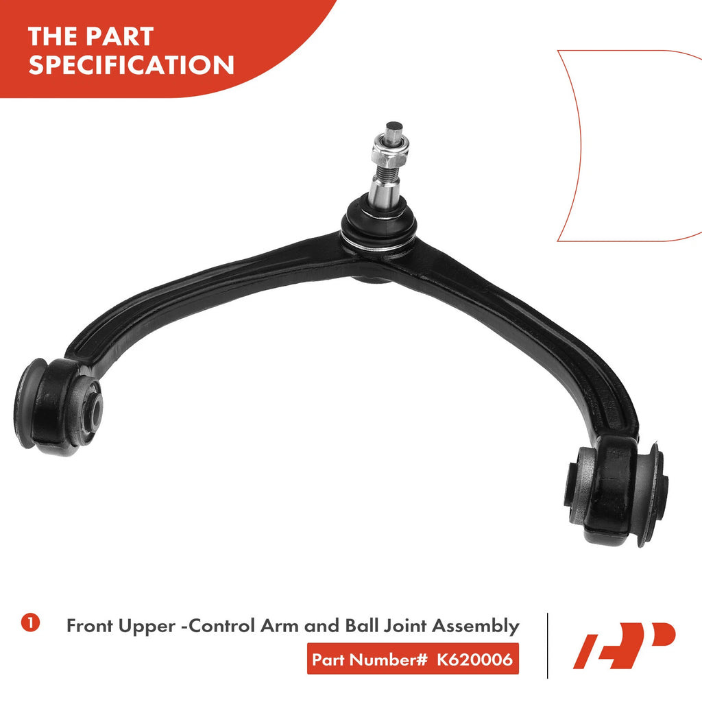 6x Front Side Control Arm Ball Joint Tie Rod End for Dodge Ram Dakota (1997–2004)