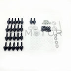 Set of 10 Black Spike Fairing Bolts for Yamaha YZF R1 (1998–1999)
