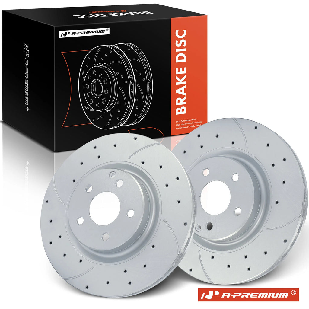 Front Side Drilled Brake Rotors for Mercedes-Benz E550 (2007–2009)