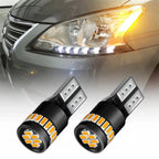 AUXITO T10 194 W5W Amber LED Bulbs for Various Vehicles