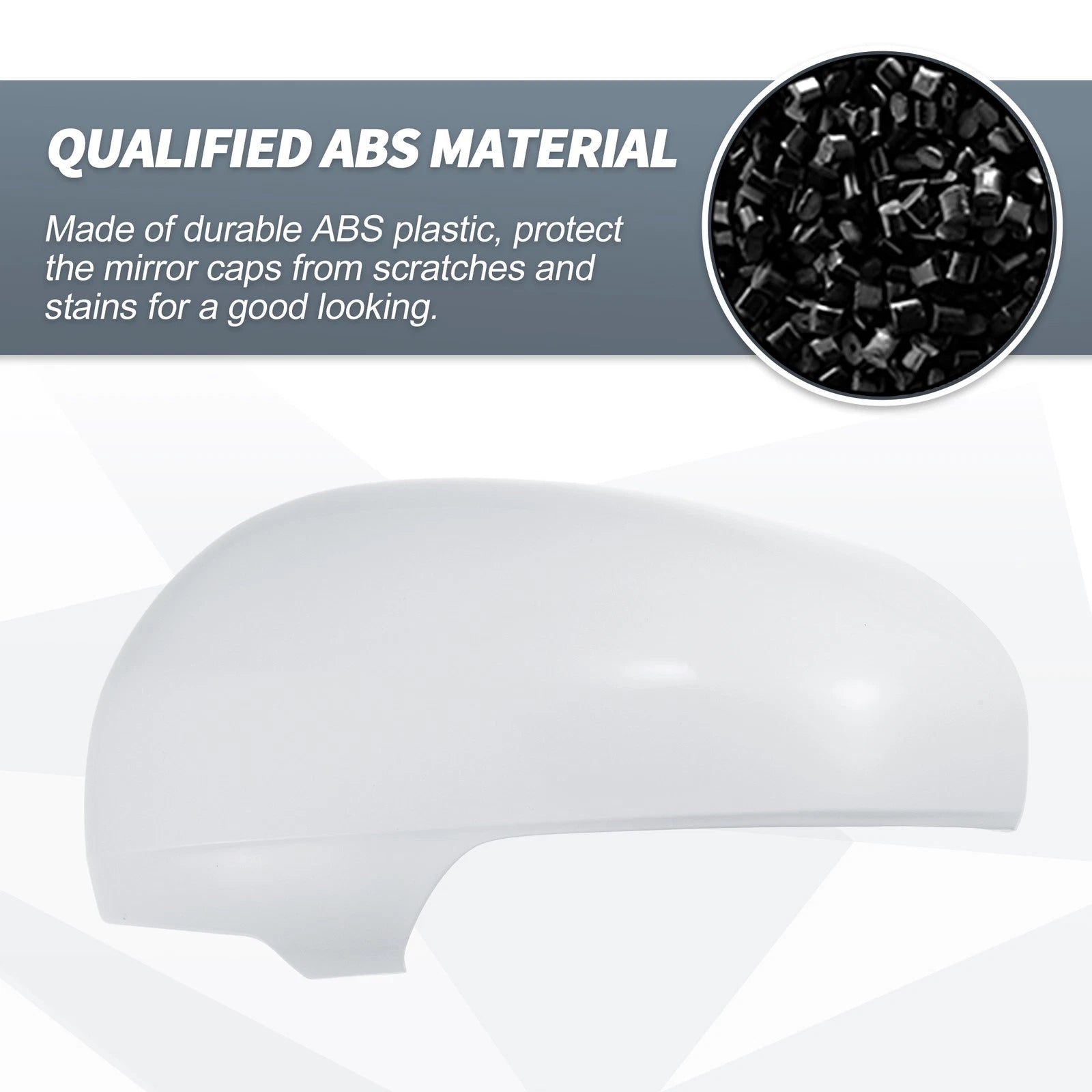 Left Side Rearview Mirror Cover Cap White for Toyota Prius (2010–2012)