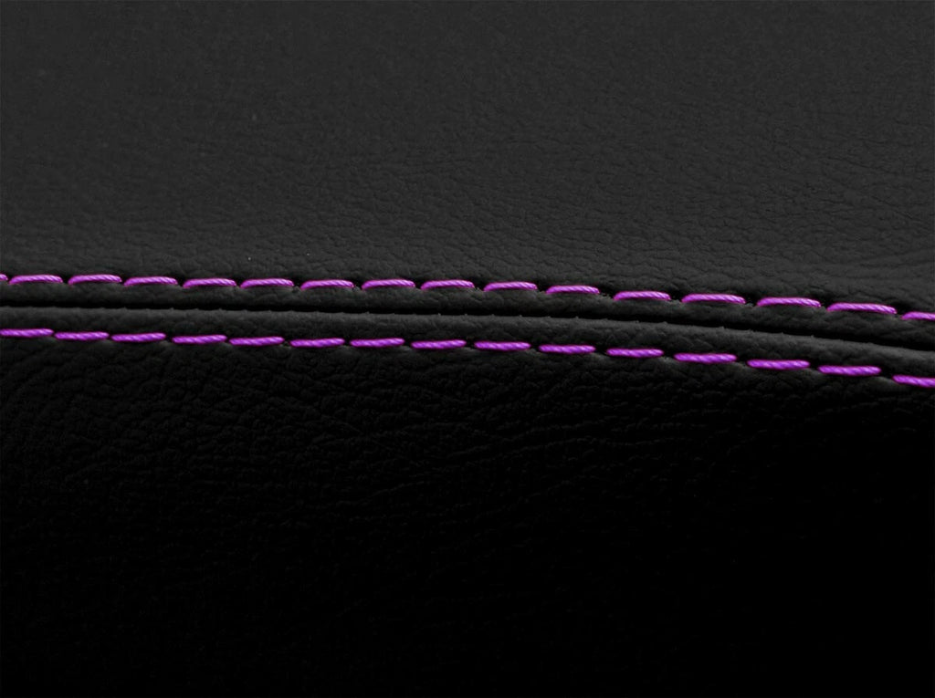 Leather Console Lid Armrest Cover for Infiniti FX35 (2003–2005) Purple Stitch