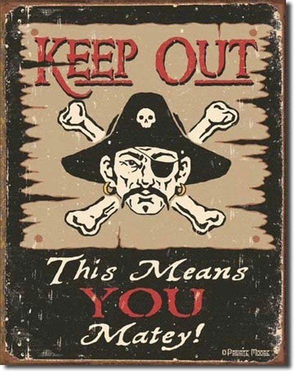 Vintage Replica Tin Metal Sign KEEP OUT Poster 1289