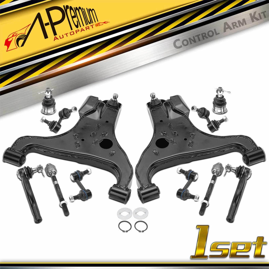 Set of 12 Control Arm Sway Bar Link Tie Rod for Nissan Armada (2004–2023)