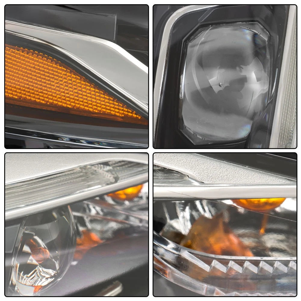 Headlight for Toyota Corolla (2017–2019) Right Side Black Clear