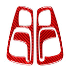 Carbon Fiber Red Interior Door Handle Cover Trim for Honda S2000 (2004-2009)