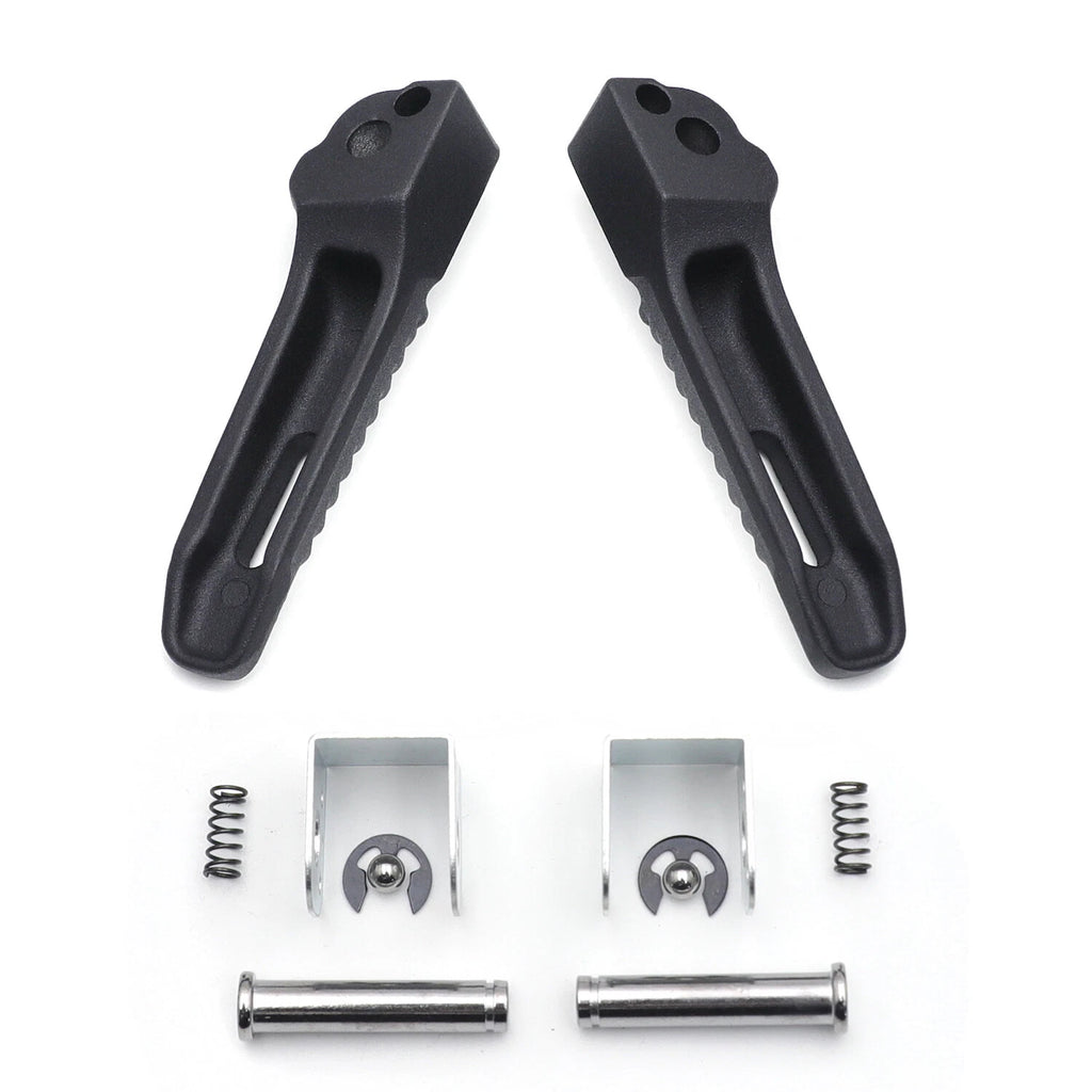 Black Rear Passenger Foot Pegs for BMW S1000RR (2010–2018)
