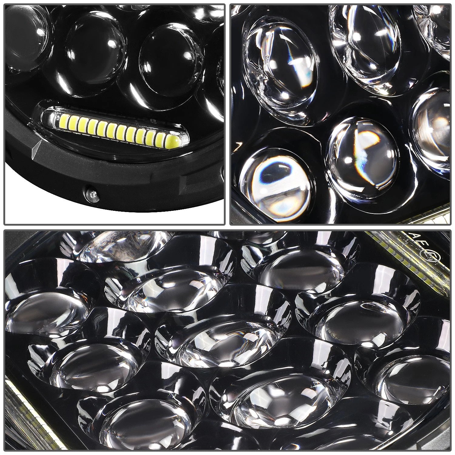 LED Projector Headlights Fog Light Lamps for Jeep Wrangler JK (2007–2018)